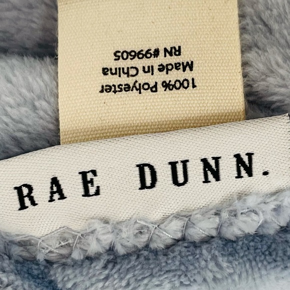 Rae Dunn My Happy Place Throw Blanket, Blue, 50x60 - Picture 6 of 8